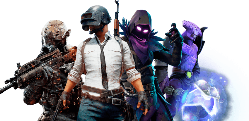 Spillere fra ulike titler i Esport Arena
